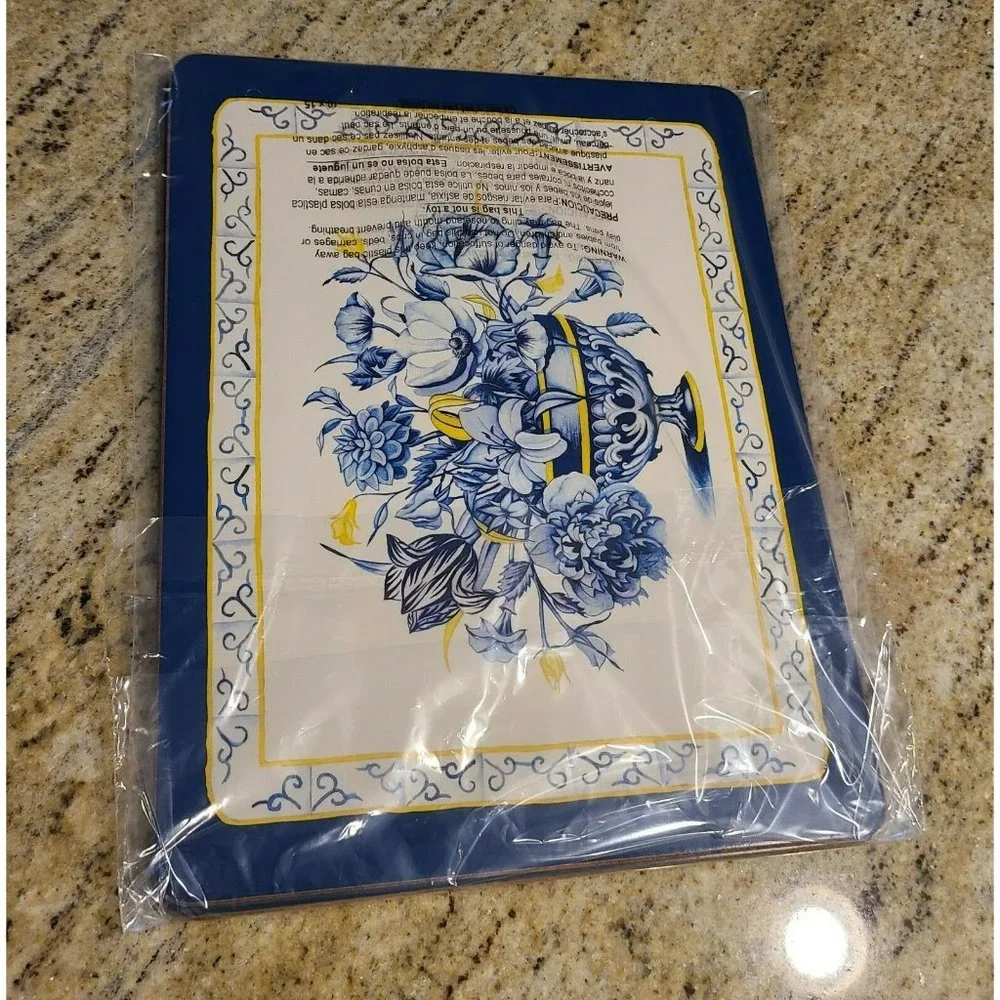 Delftware Past Times Vintage Set of 2 Place Mats England Table Mats